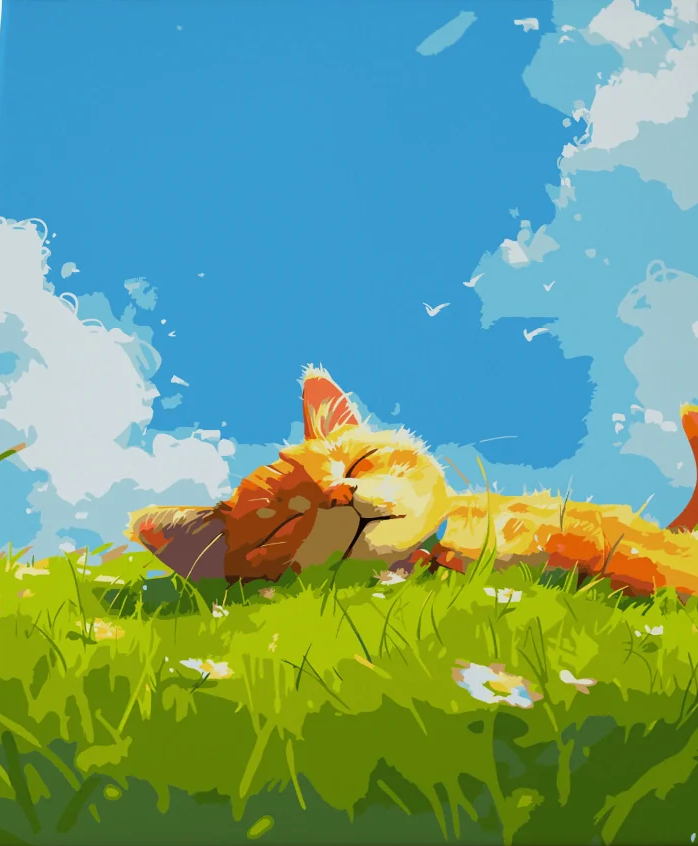 Pintar por Números - Gatita Alegría