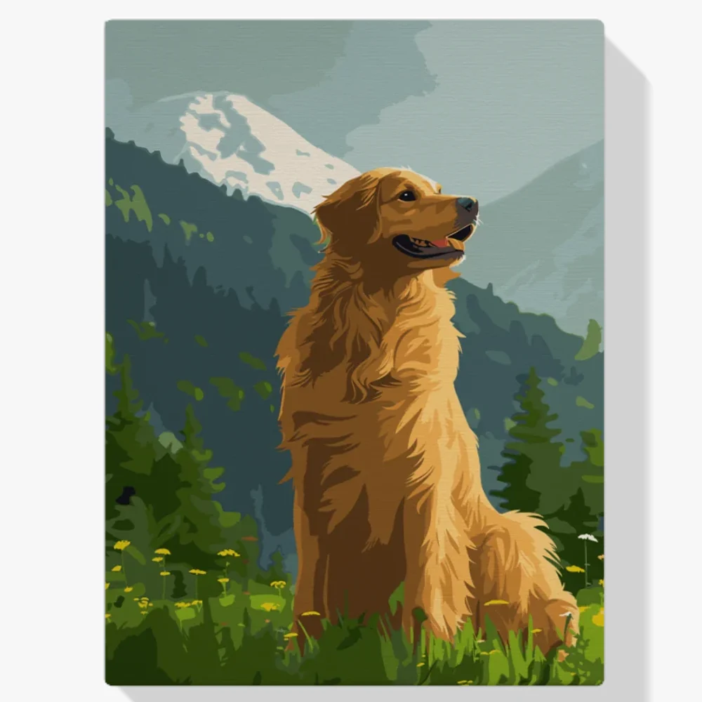 Pintar por Números - Perdiguero de montaña