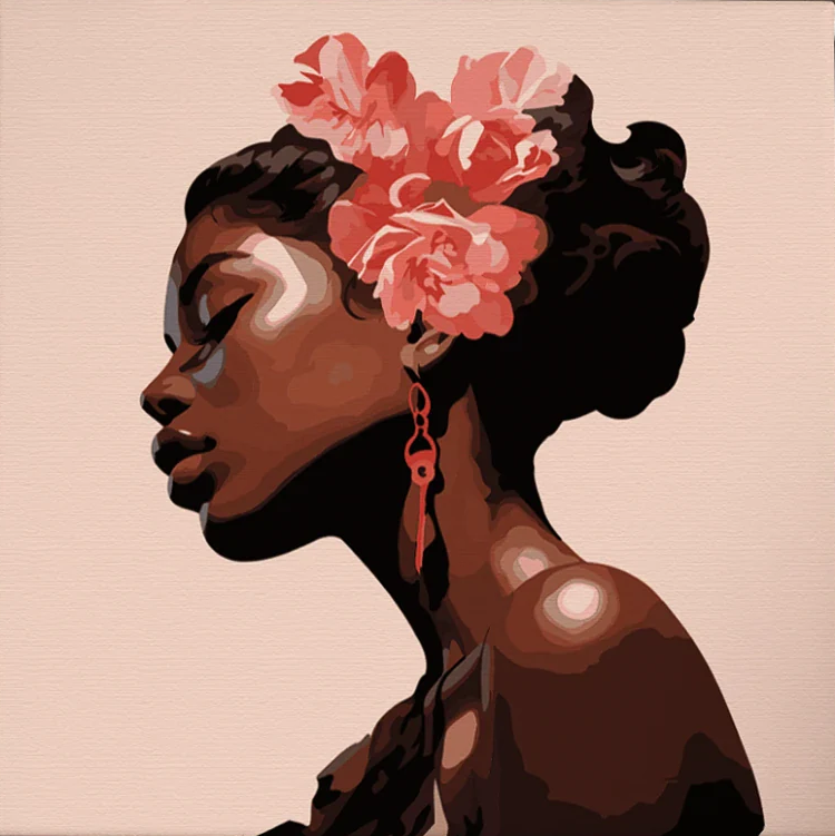 Pintar por Números - Perfil del pétalo