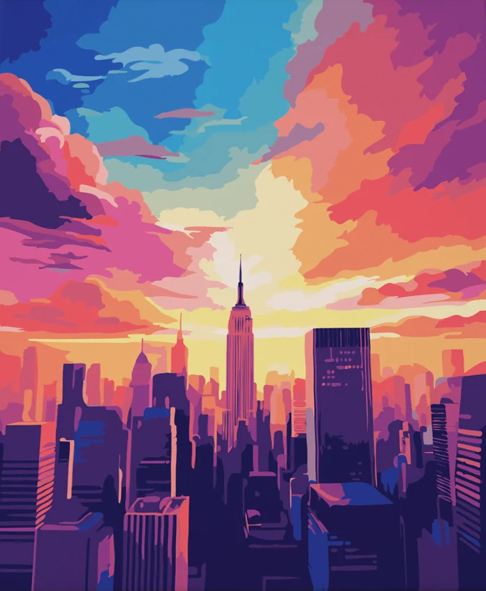 Pintar por Números - Resplandor metropolitano