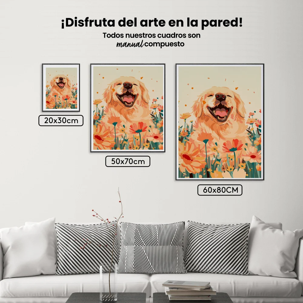 Pintar por Números - Retriever feliz