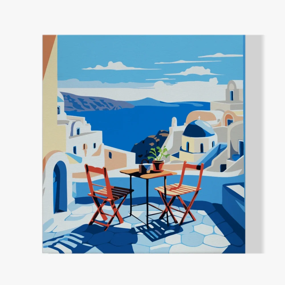 Pintar por Números - Vista del mar Egeo