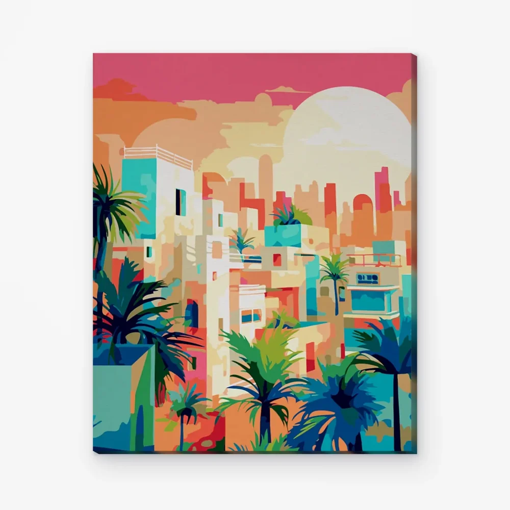 Pintar por Números - Atardecer urbano