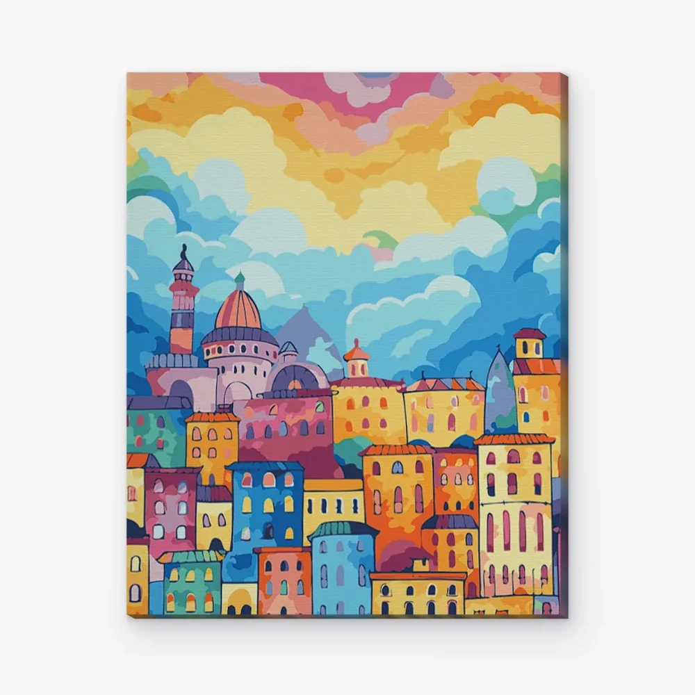 Pintar por Números - Skyline de caramelo