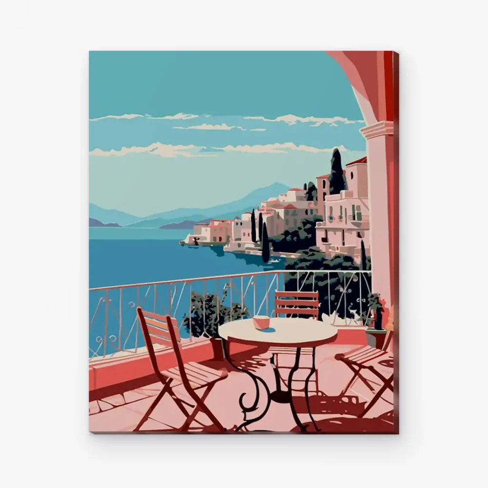 Pintar por Números - Terraza junto al mar
