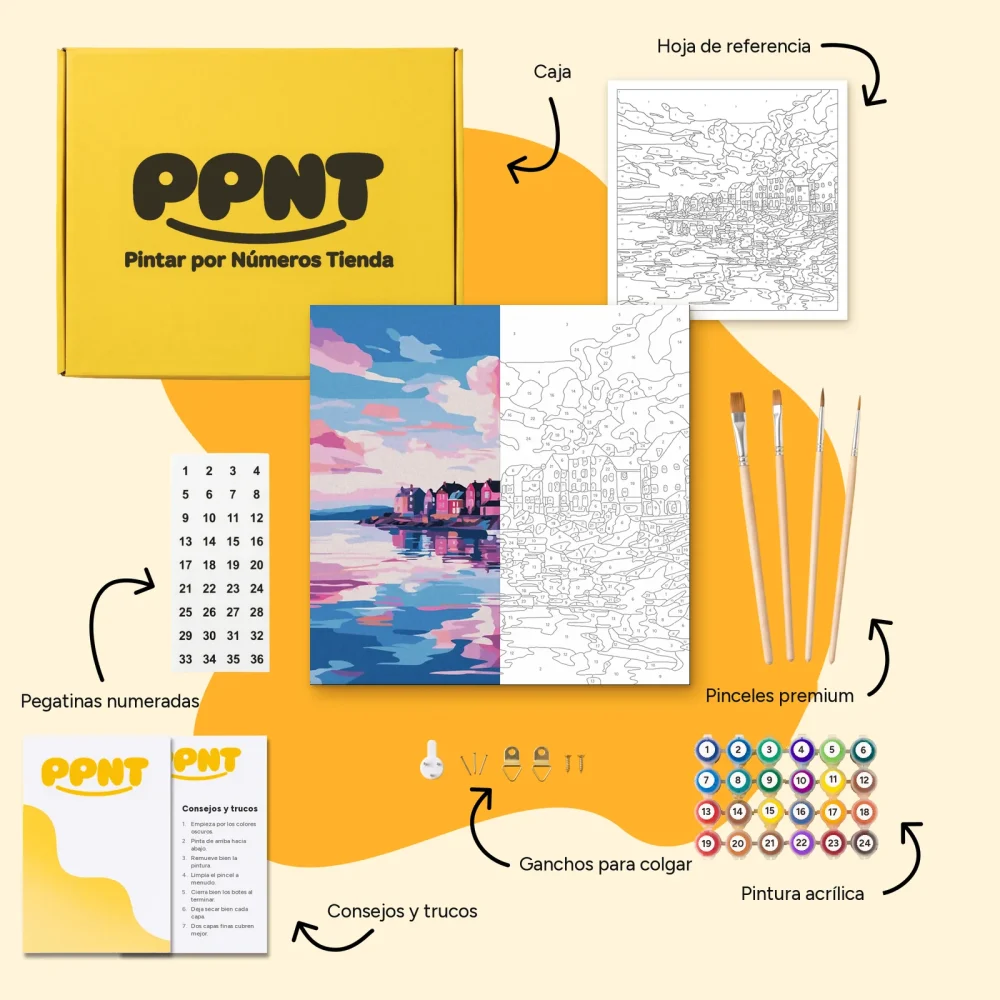 Pintar por Números - Tonos del puerto