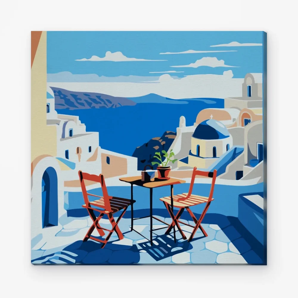 Pintar por Números - Vista del mar Egeo