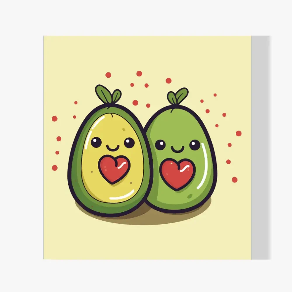 Pintar por Números - Afecto de aguacate