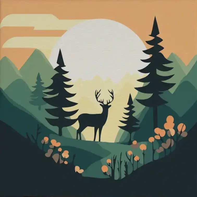 Pintar por Números - Alce