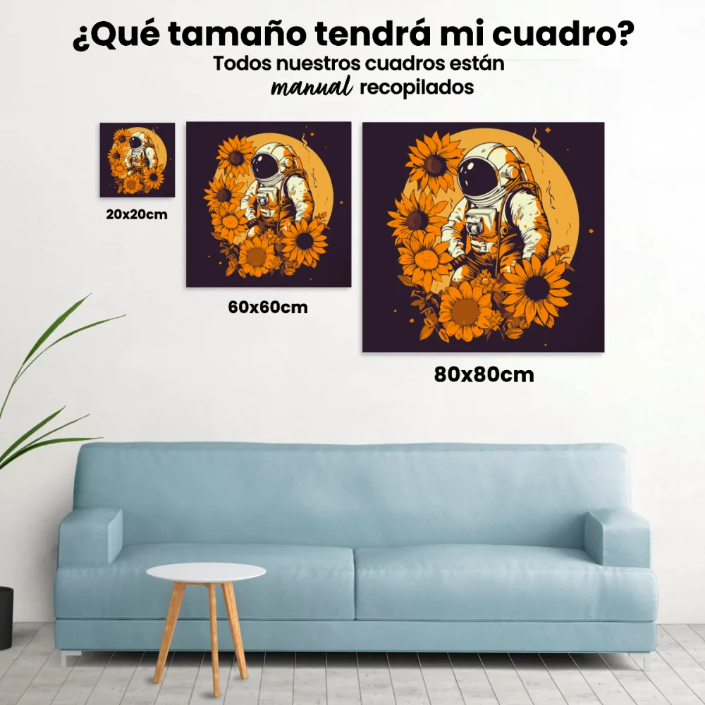 Pintar por Números - Astronauta girasol