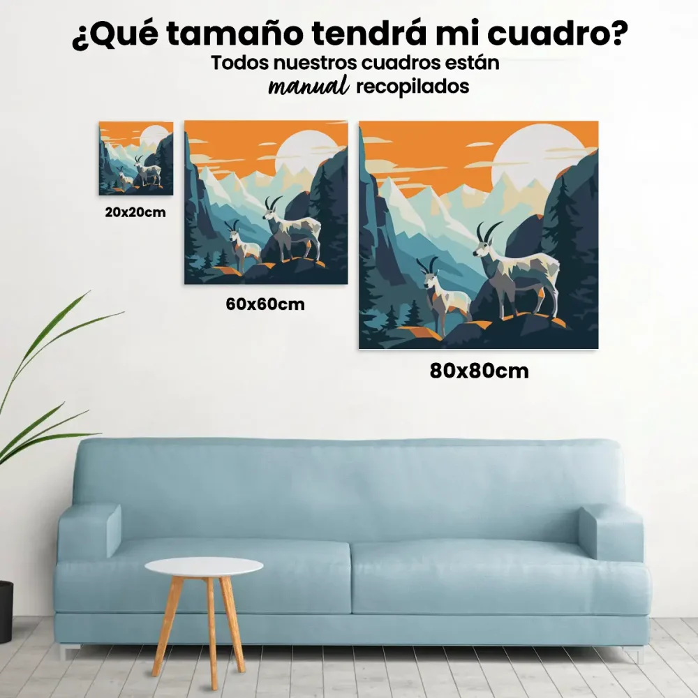 Pintar por Números - Cabras montés