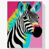 Pintar por Números - Cebra abstracto