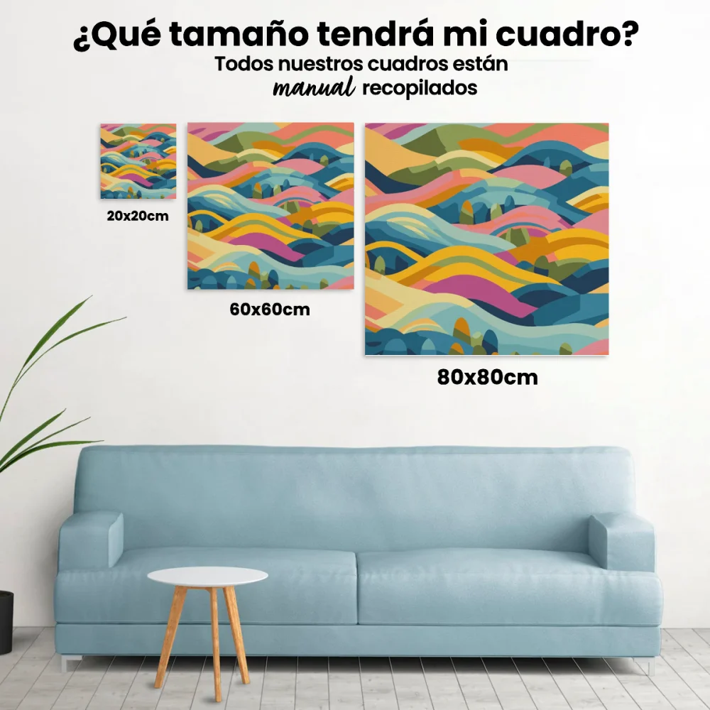 Pintar por Números - Colinas Coloridas