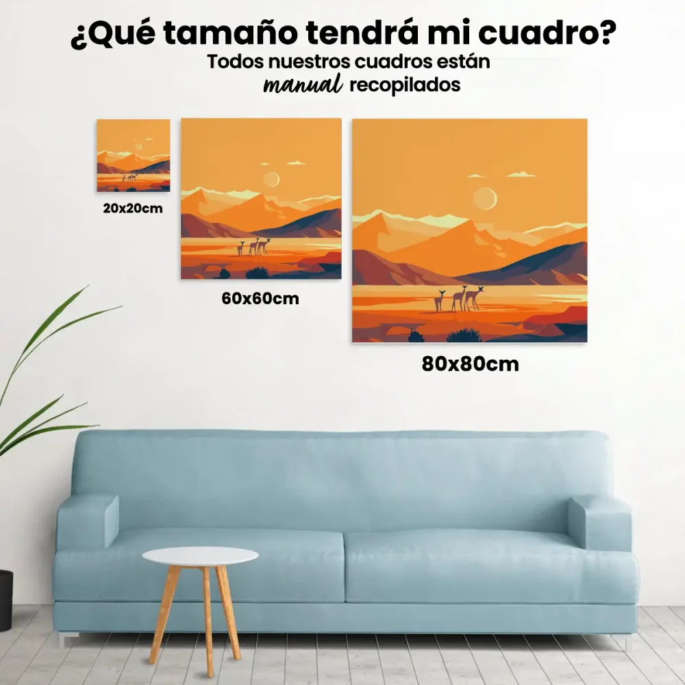 Pintar por Números - Colinas marrones