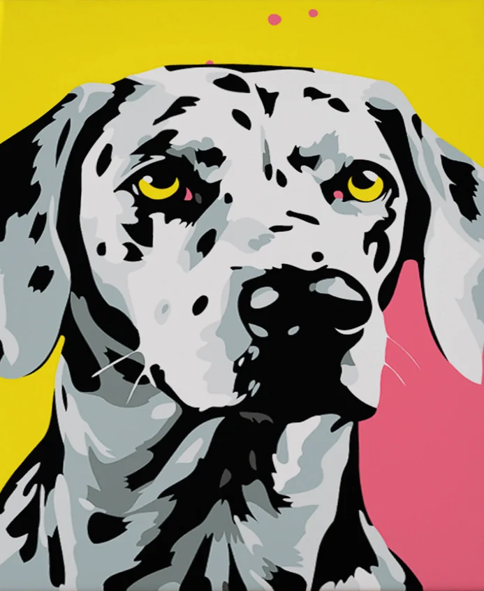 Pintar por Números - Dálmata abstracto