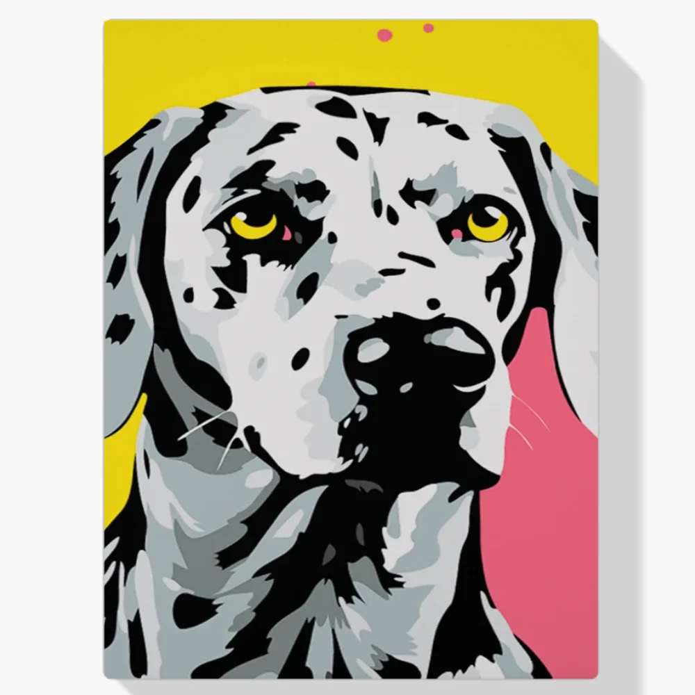 Pintar por Números - Dálmata abstracto