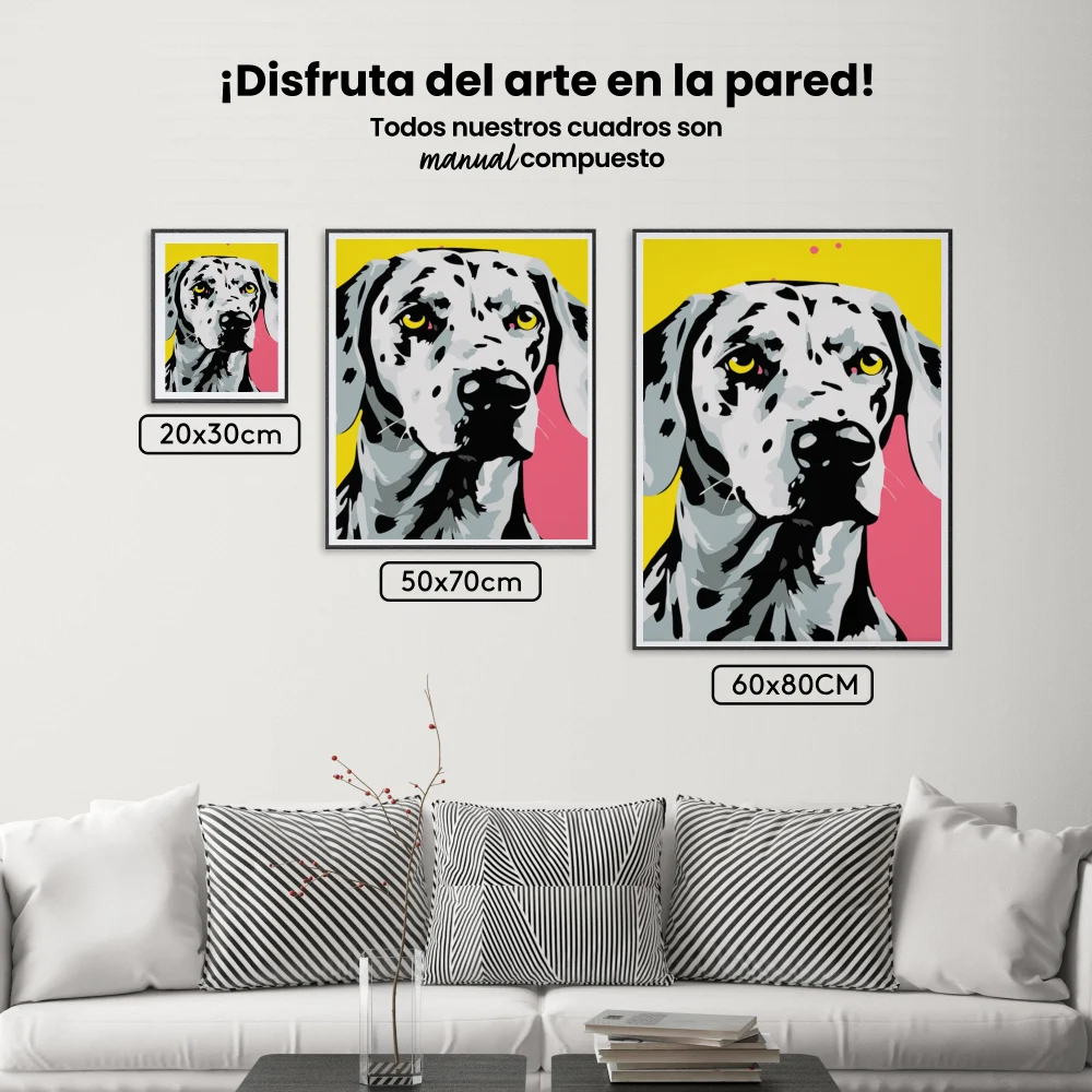 Pintar por Números - Dálmata abstracto