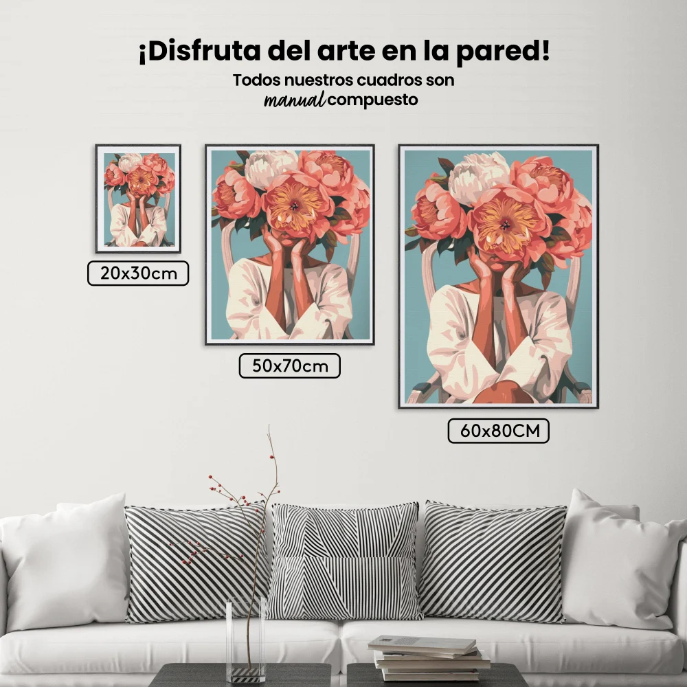 Pintar por Números - Dama de las flores