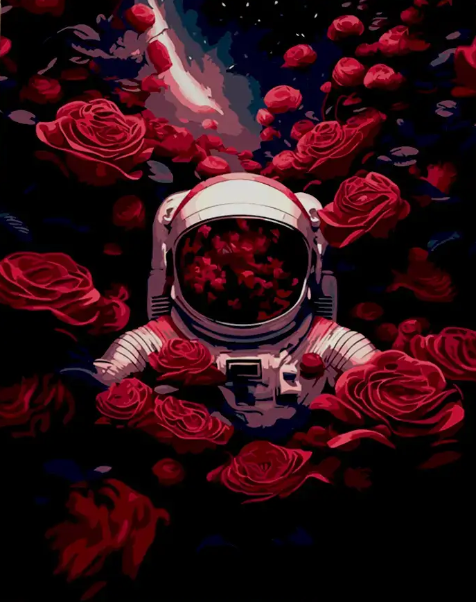 Pintar por Números - En el mar de Rosas