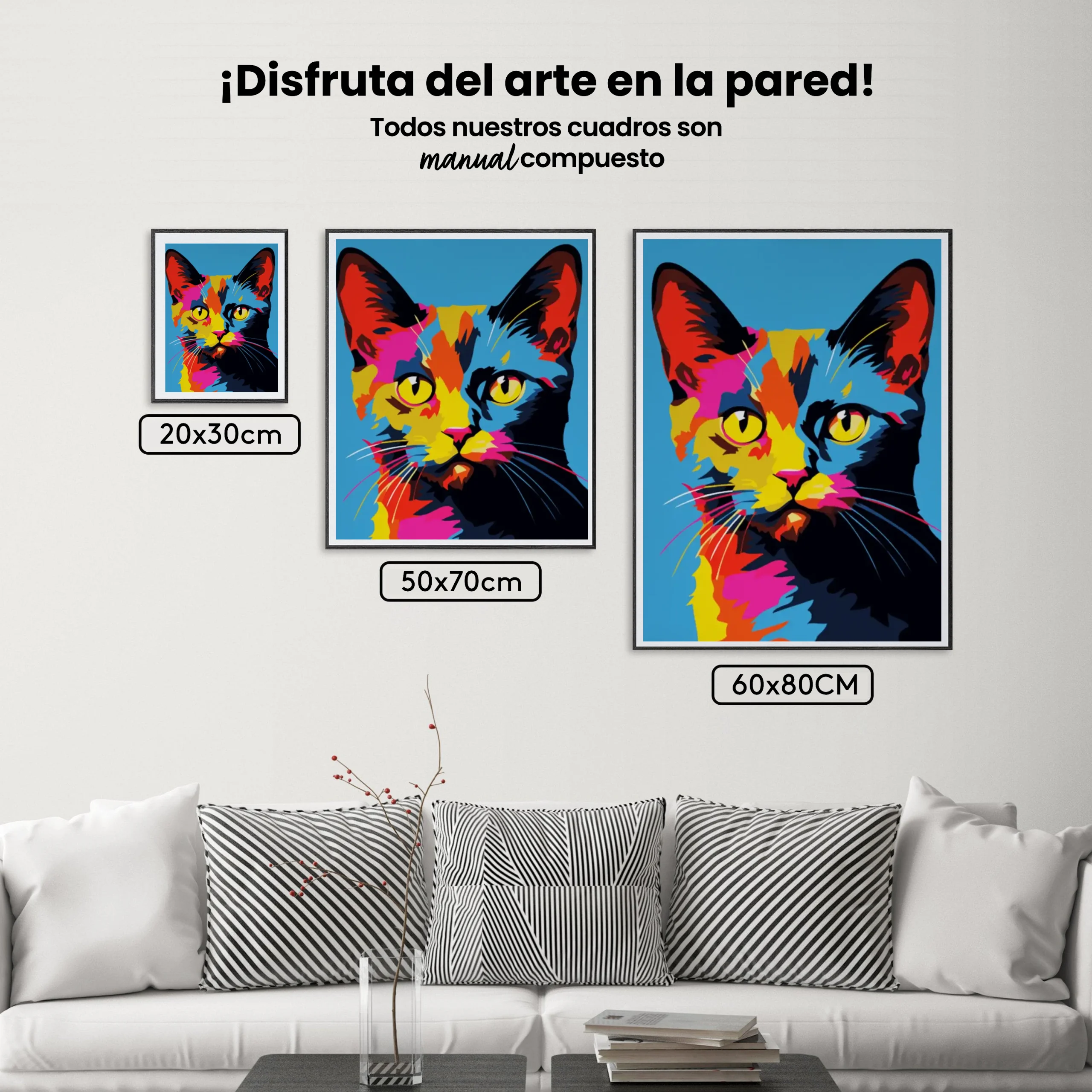 Pintar por Números - Gato abstracto