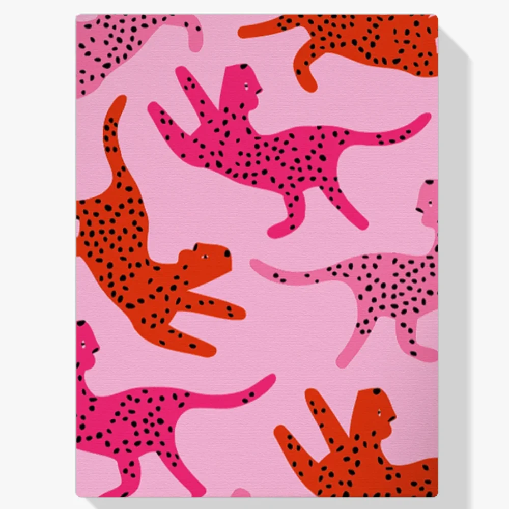 Pintar por Números - Gatos rosas