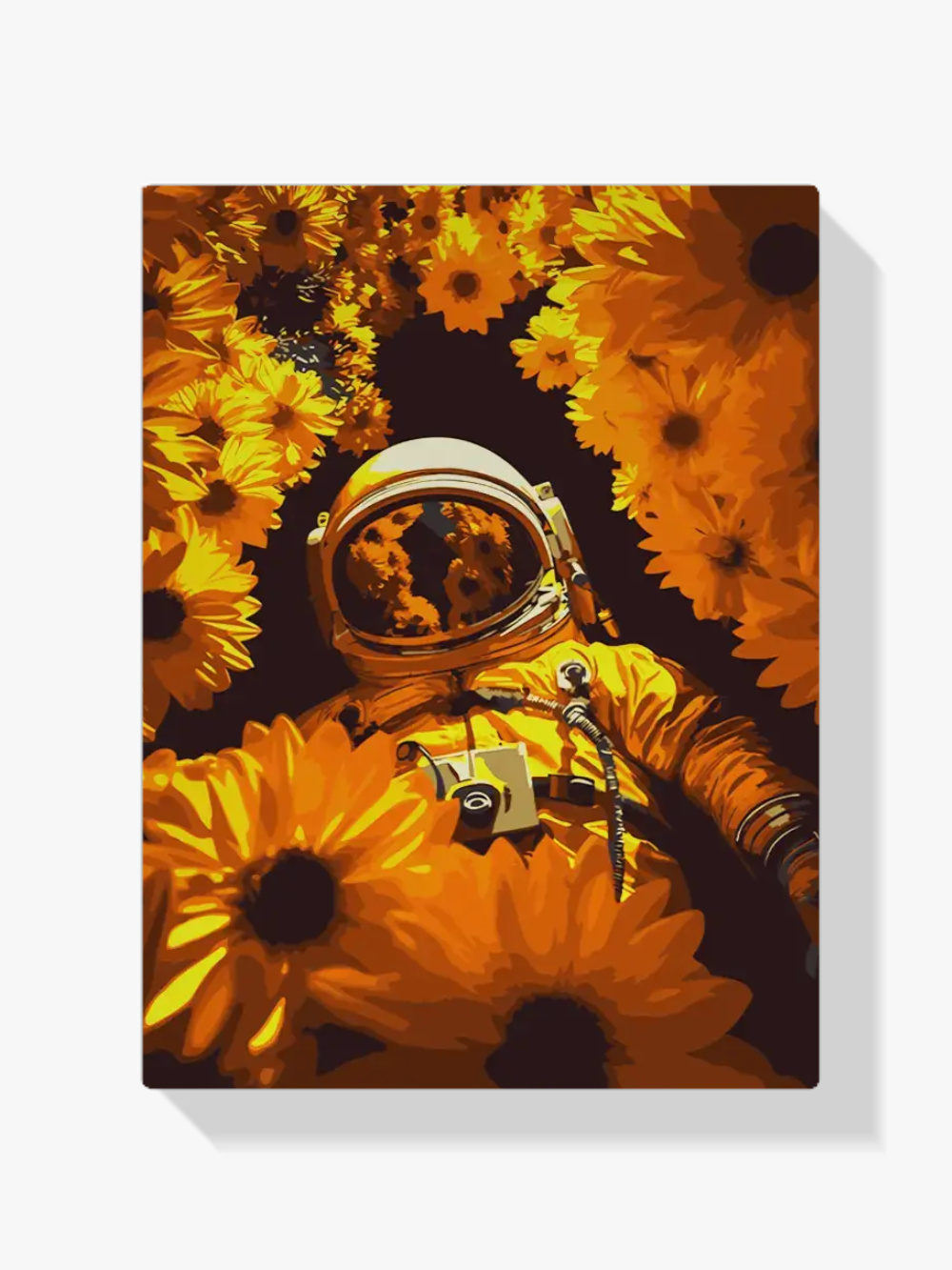 Pintar por Números - Girasoles en el espacio