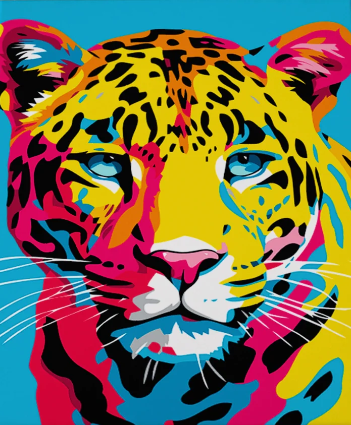 Pintar por Números - Jaguar abstracto