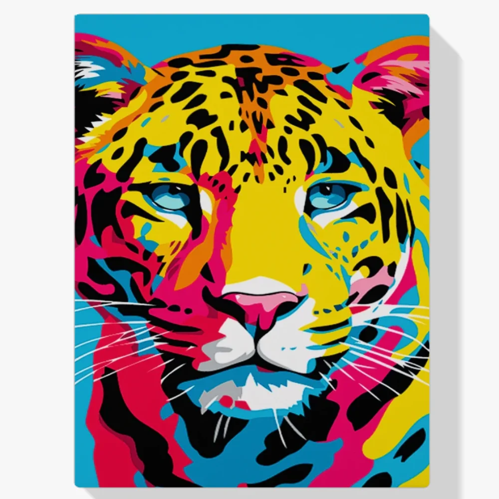 Pintar por Números - Jaguar abstracto