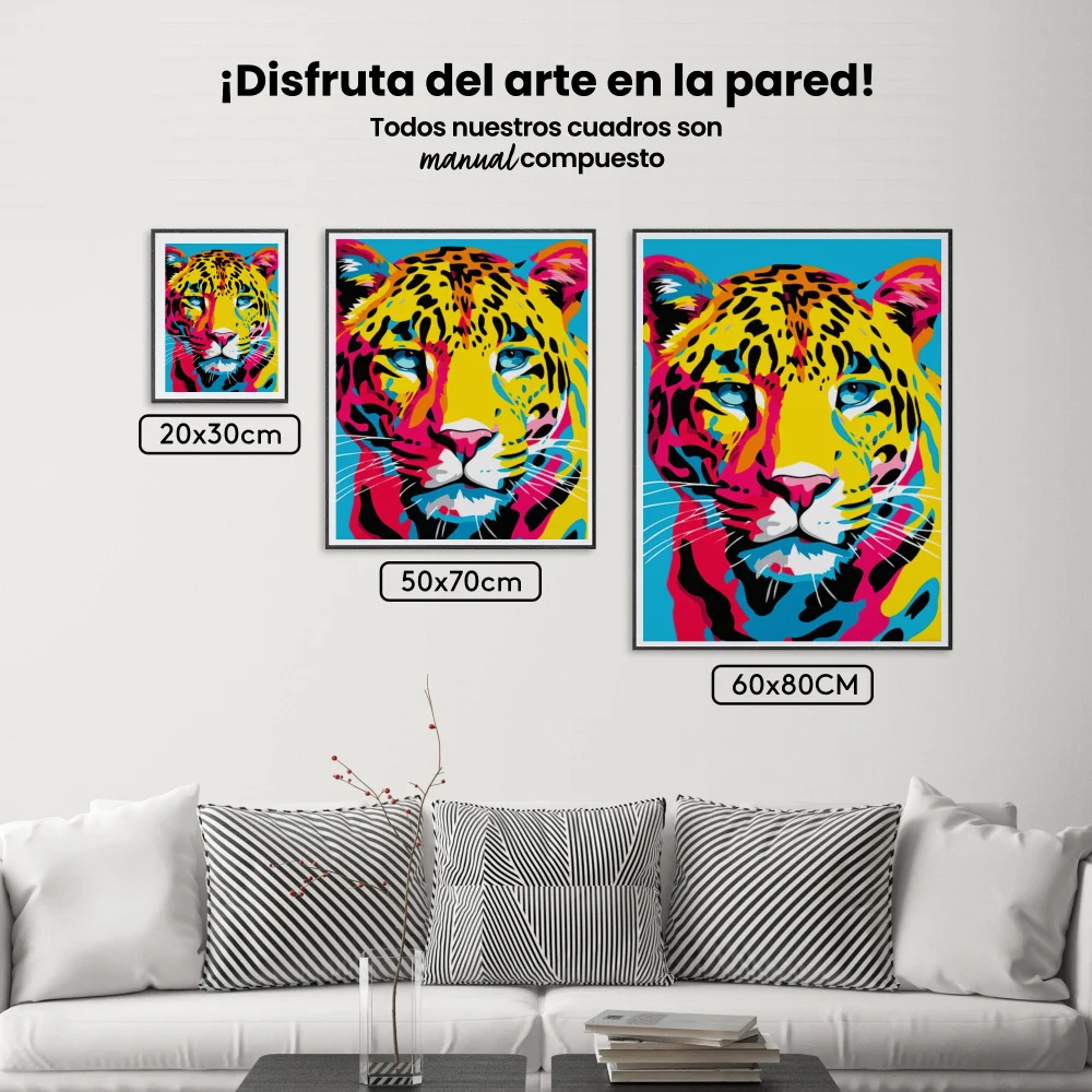 Pintar por Números - Jaguar abstracto