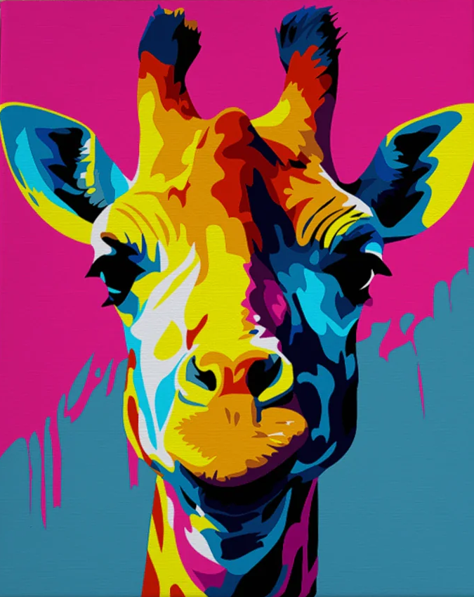 Pintar por Números - Jirafa abstracto