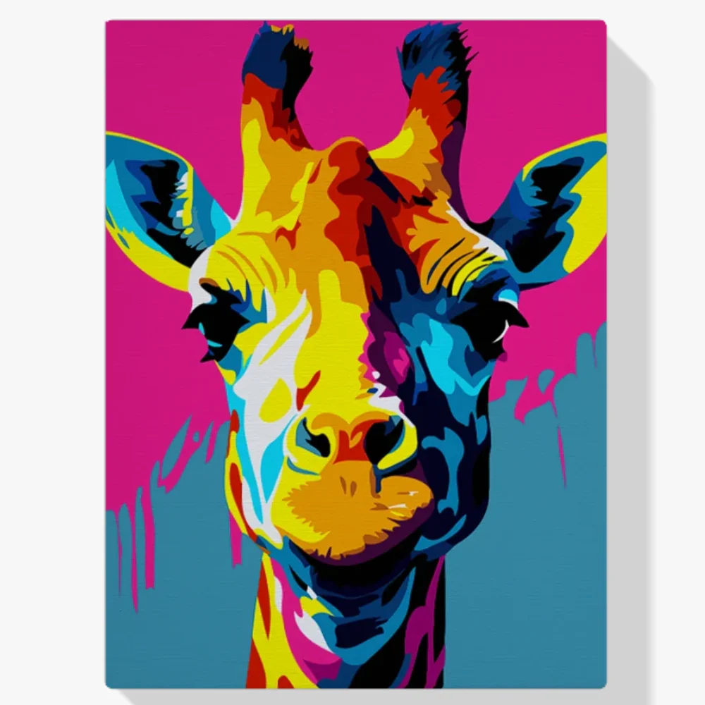 Pintar por Números - Jirafa abstracto