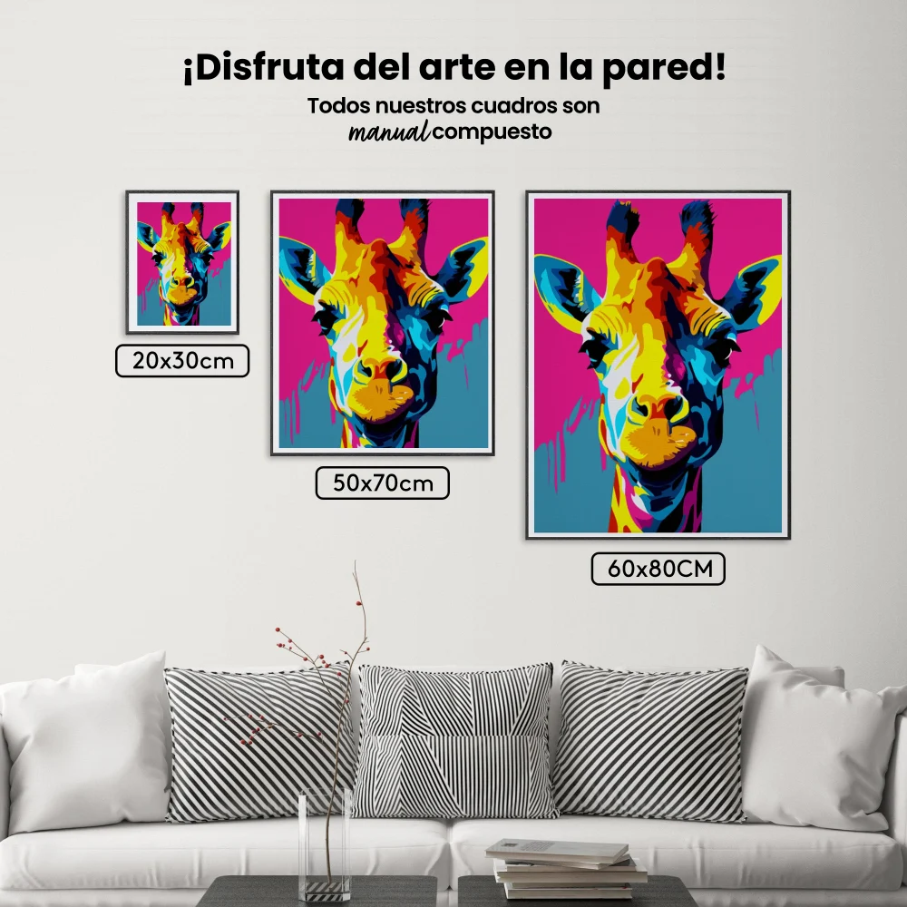 Pintar por Números - Jirafa abstracto