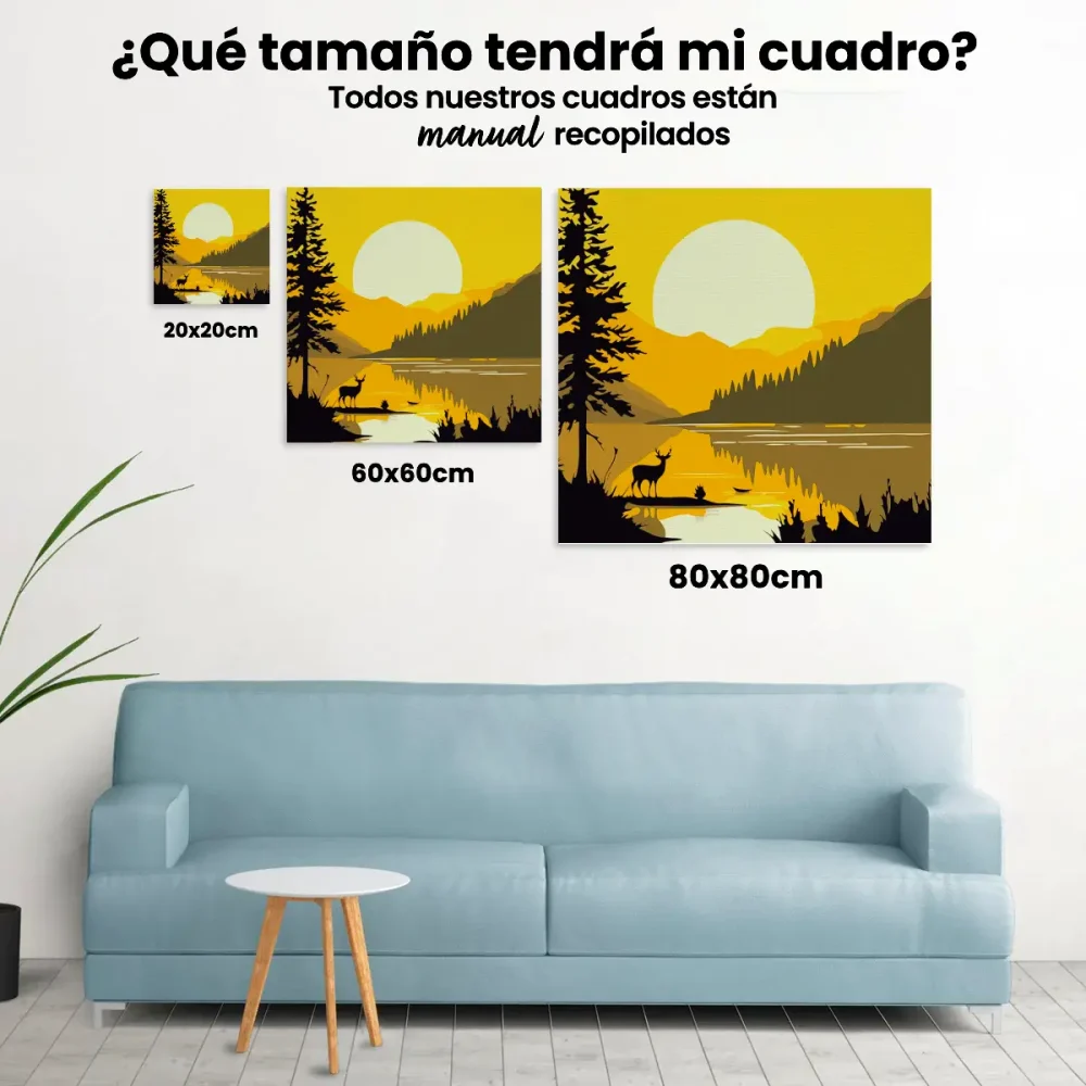 Pintar por Números - Lago escénico