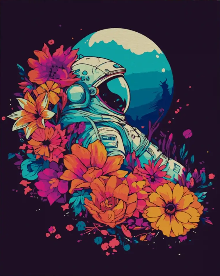 Pintar por Números - Lecho de flores