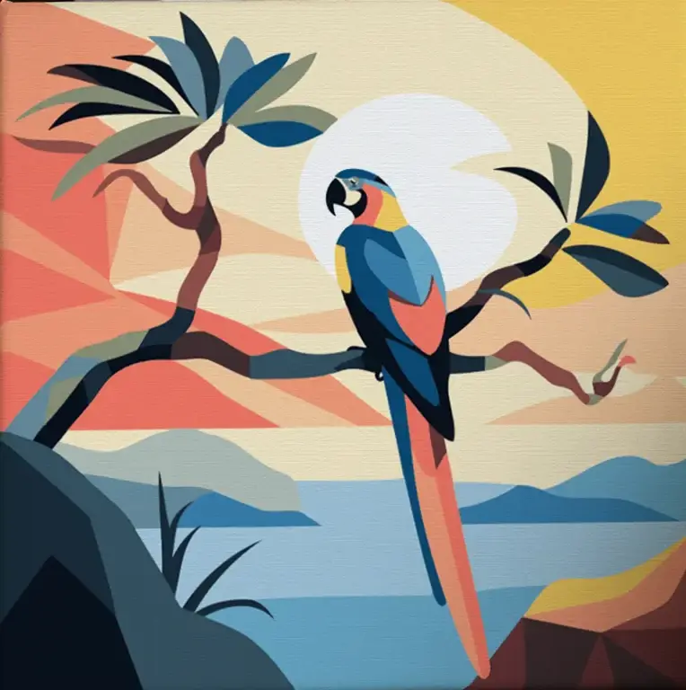 Pintar por Números - Loro