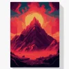 Pintar por Números - Montaña Roja