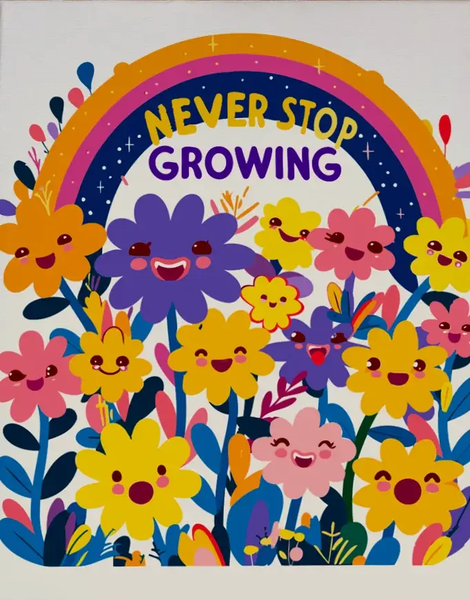 Pintar por Números - Nunca dejes de crecer