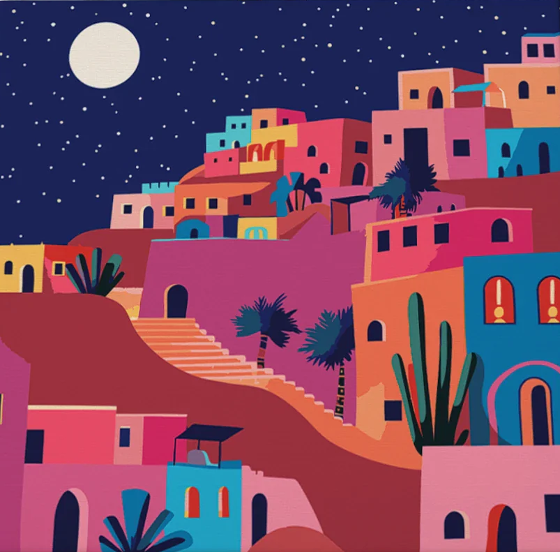 Pintar por Números - Oasis nocturno