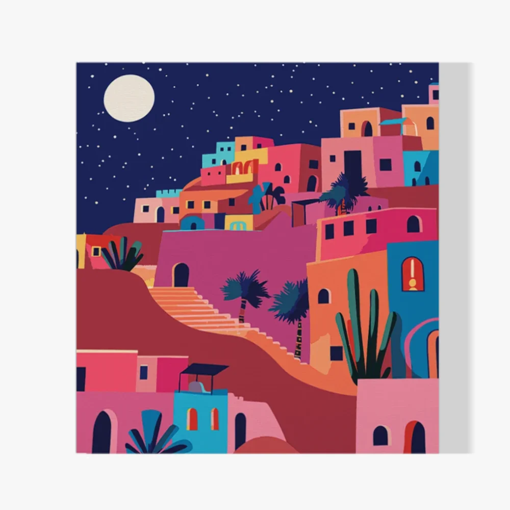 Pintar por Números - Oasis nocturno