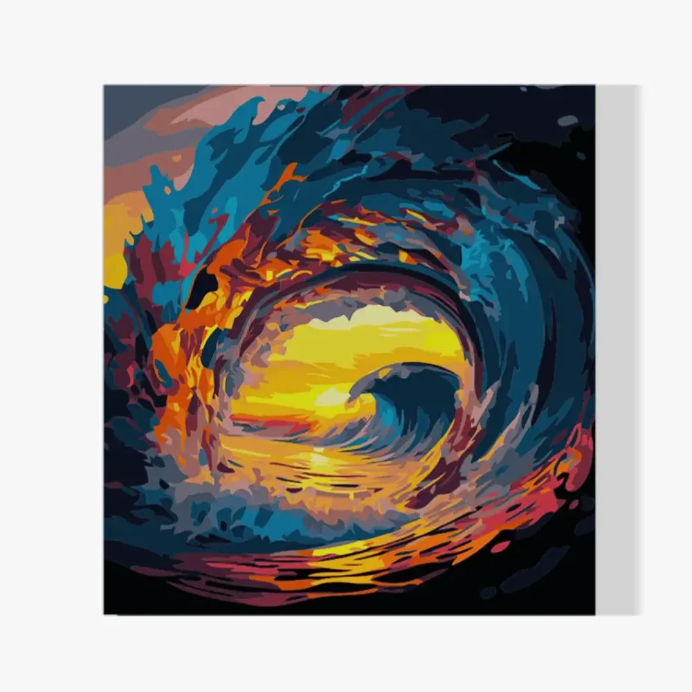 Pintar por Números - Ola rompiente