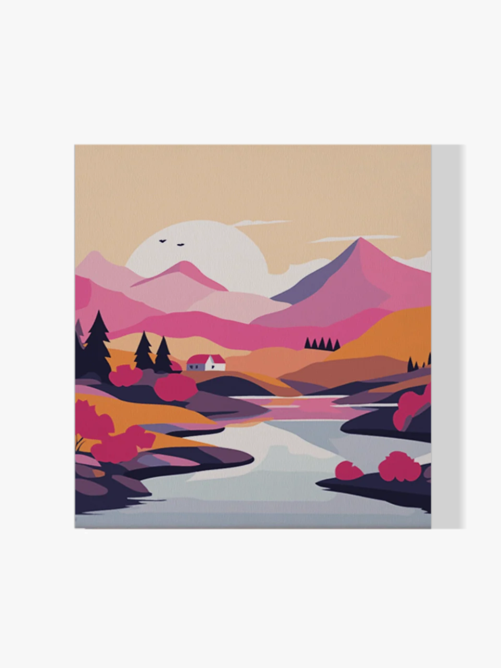 Pintar por Números - País rosa