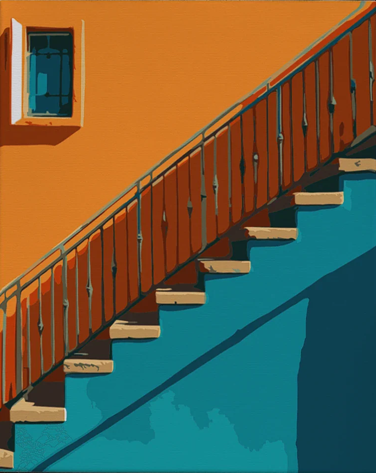 Pintar por Números - Pared naranja