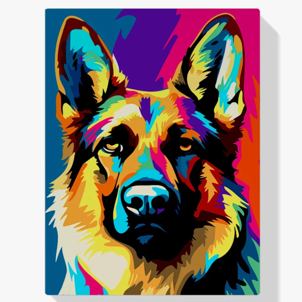 Pintar por Números - Pastor Abstracto