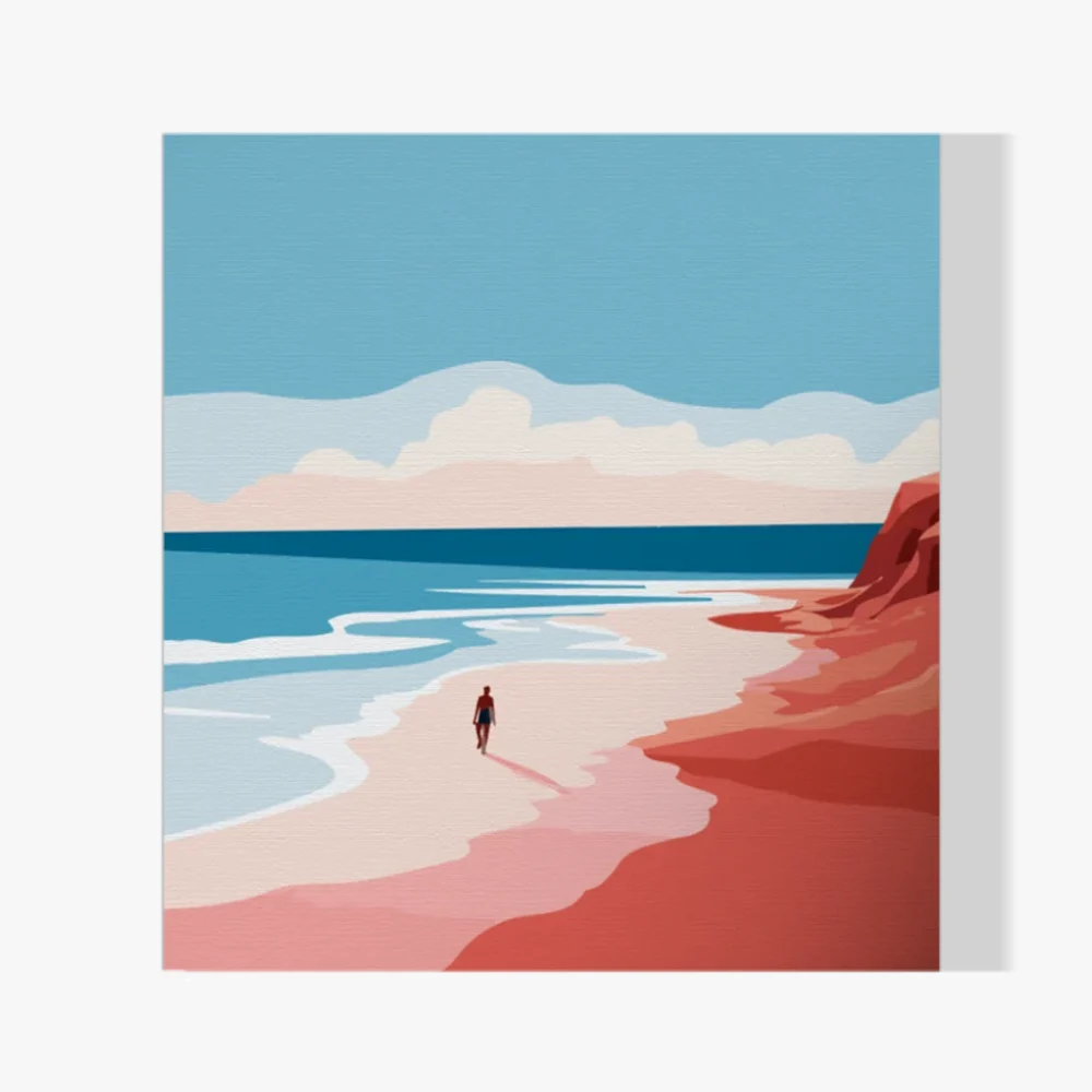 Pintar por Números - Playa Rocosa