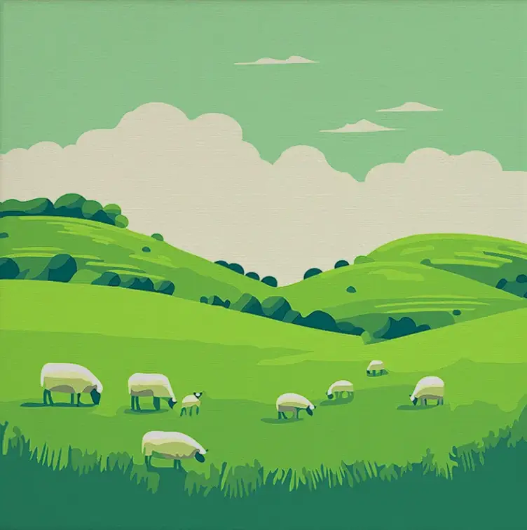 Pintar por Números - Rebaño
