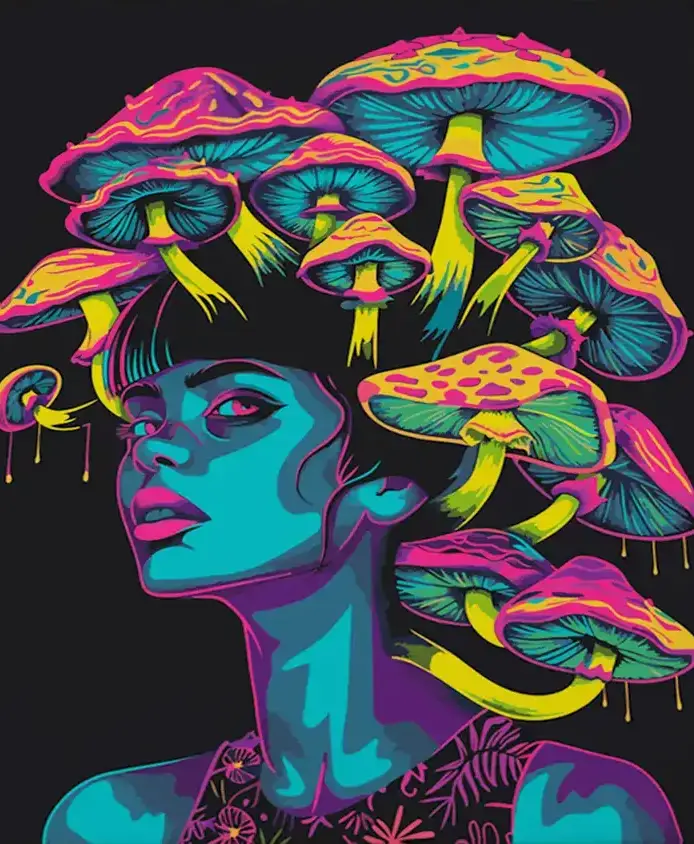 Pintar por Números - Sueños de hongos