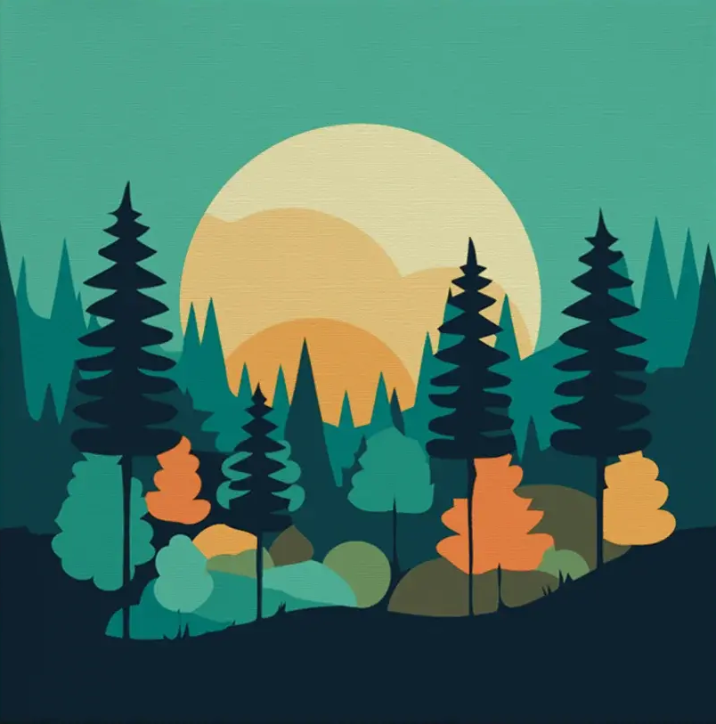 Pintar por Números - Velada Bosque