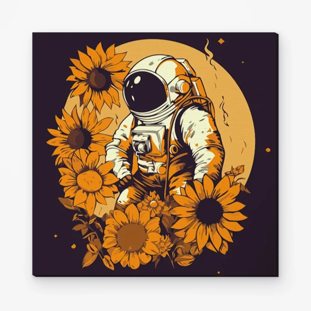Pintar por Números - Astronauta girasol