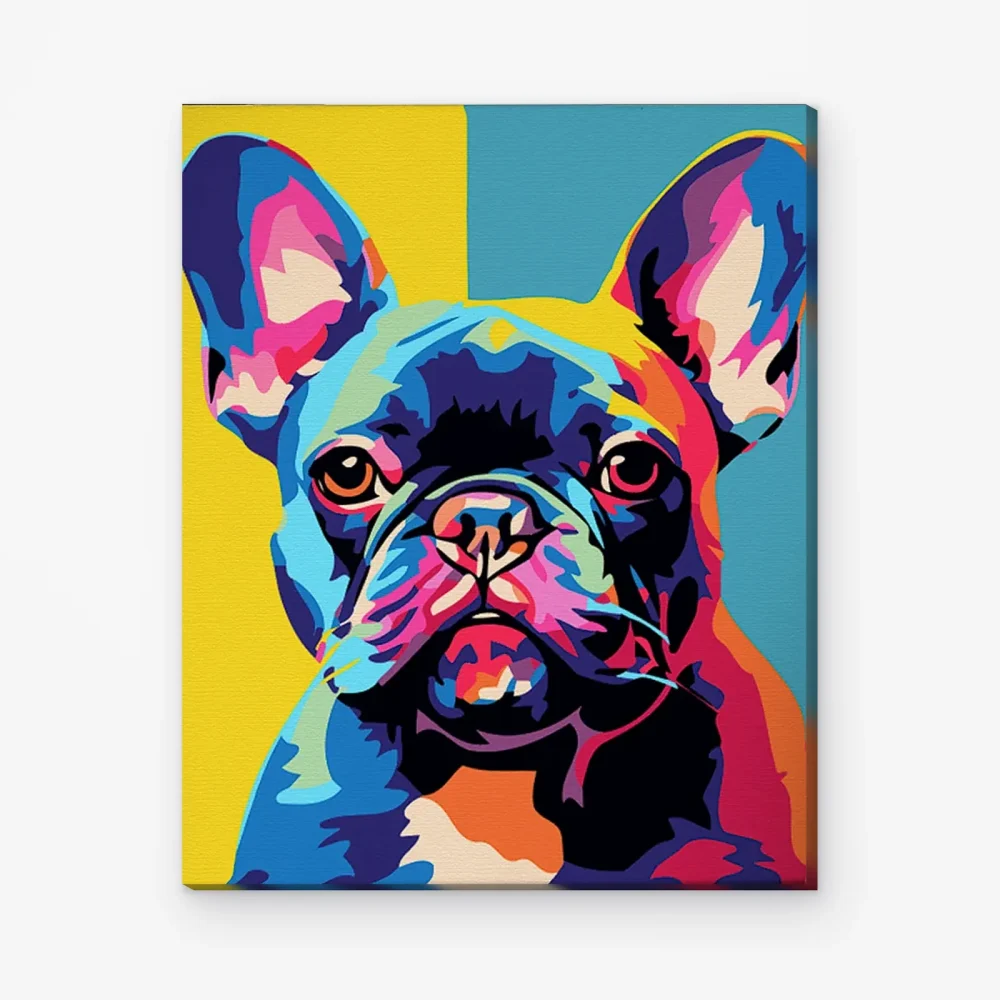 Pintar por Números - Bulldog abstracto