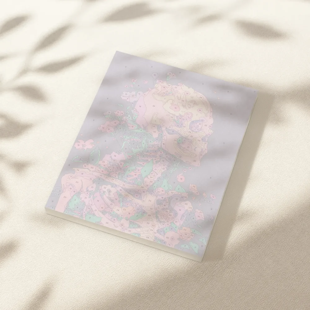 Pintar por Números - Calavera floral